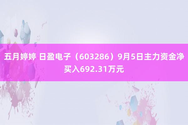 五月婷婷 日盈电子（603286）9月5日主力资金净买入692.31万元