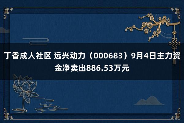 丁香成人社区 远兴动力（000683）9月4日主力资金净卖出886.53万元